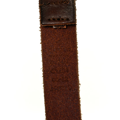 Gucci Faded Calfskin Double G 20mm Belt 80 32 Cuir 6 of 8
