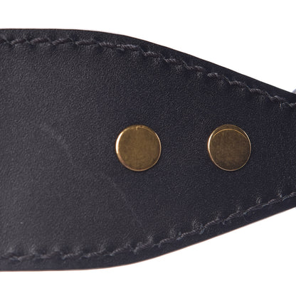 Christian Dior Oblique Studded Shoulder Strap Blue 6 of 7