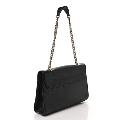 Gucci Cellarius Calfskin Medium Emily Chain Shoulder Bag Black 3 of 9