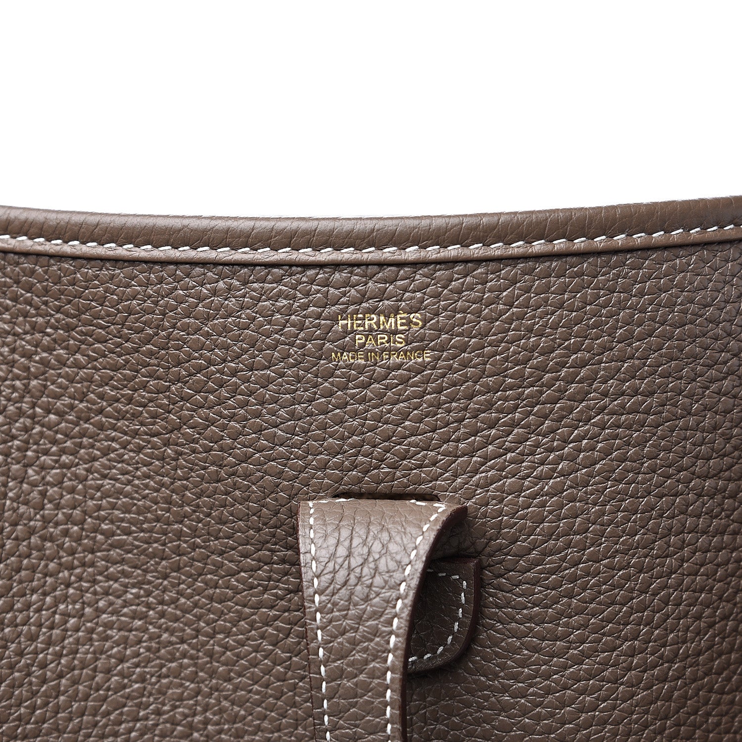 Hermes Taurillon Clemence Evelyne III PM Etoupe 5 of 10