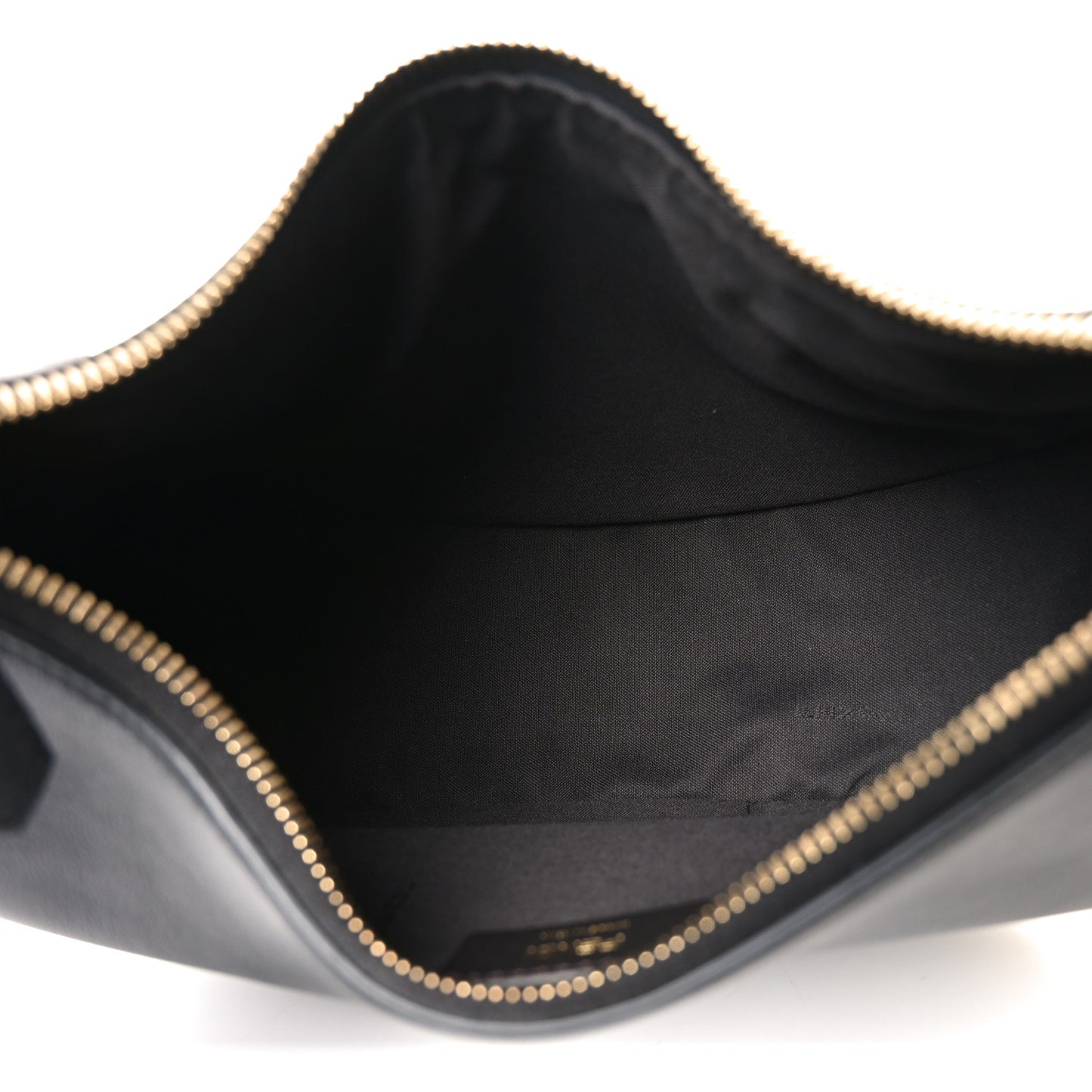 Vitello Grace Matte Whipstitch Small Fendigraphy Hobo Bag Black