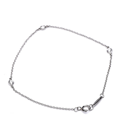 Tiffany Platinum Diamond .15ctw Elsa Peretti Diamonds by the Yard Station Bracelet 3 of 6