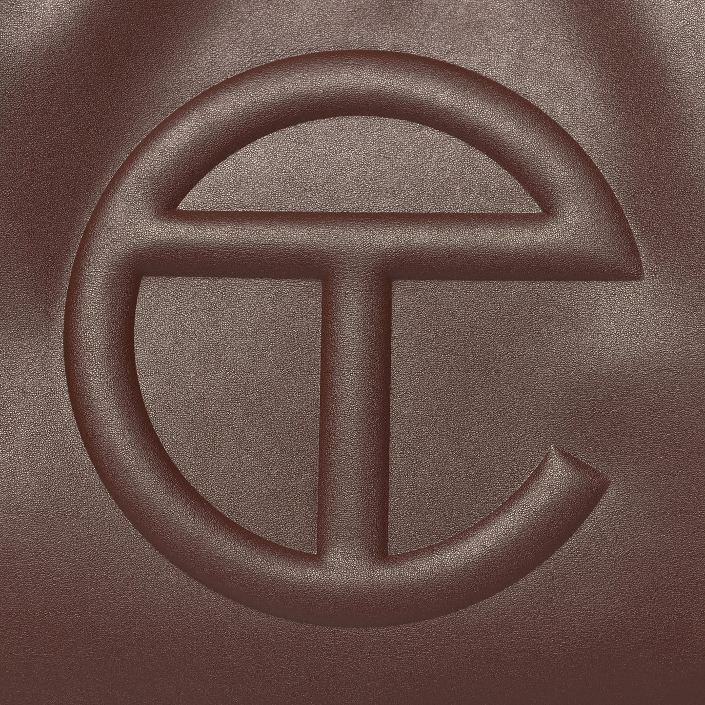 Vegan Leather Medium Shopping Bag Chocolate