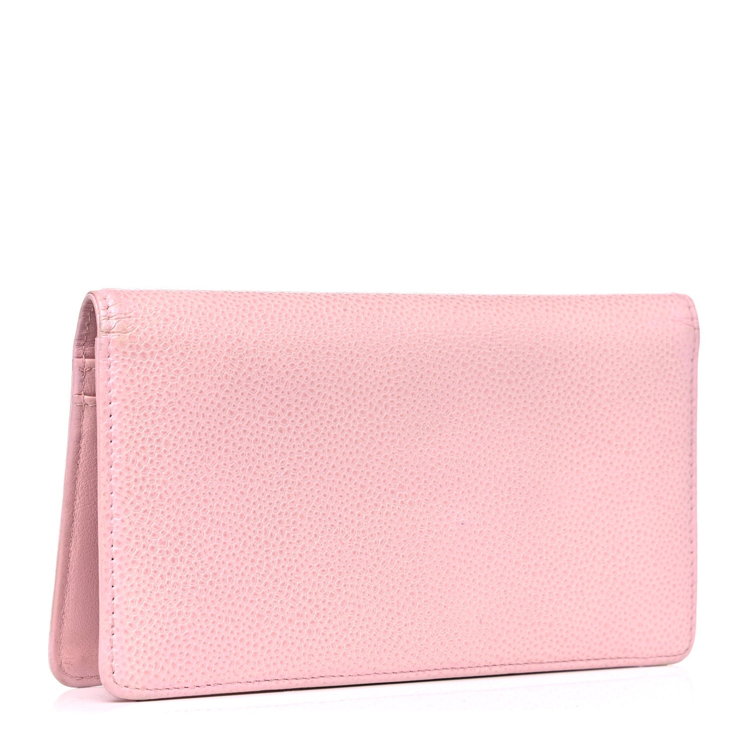 Chanel Caviar Timeless CC Yen Wallet Pink 3 of 17