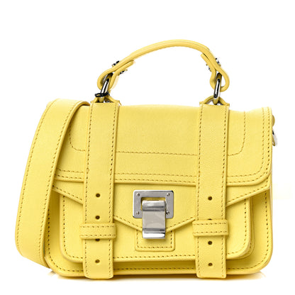 Proenza Schouler Lambskin Micro PS1 Satchel Canary Yellow 1 of 10