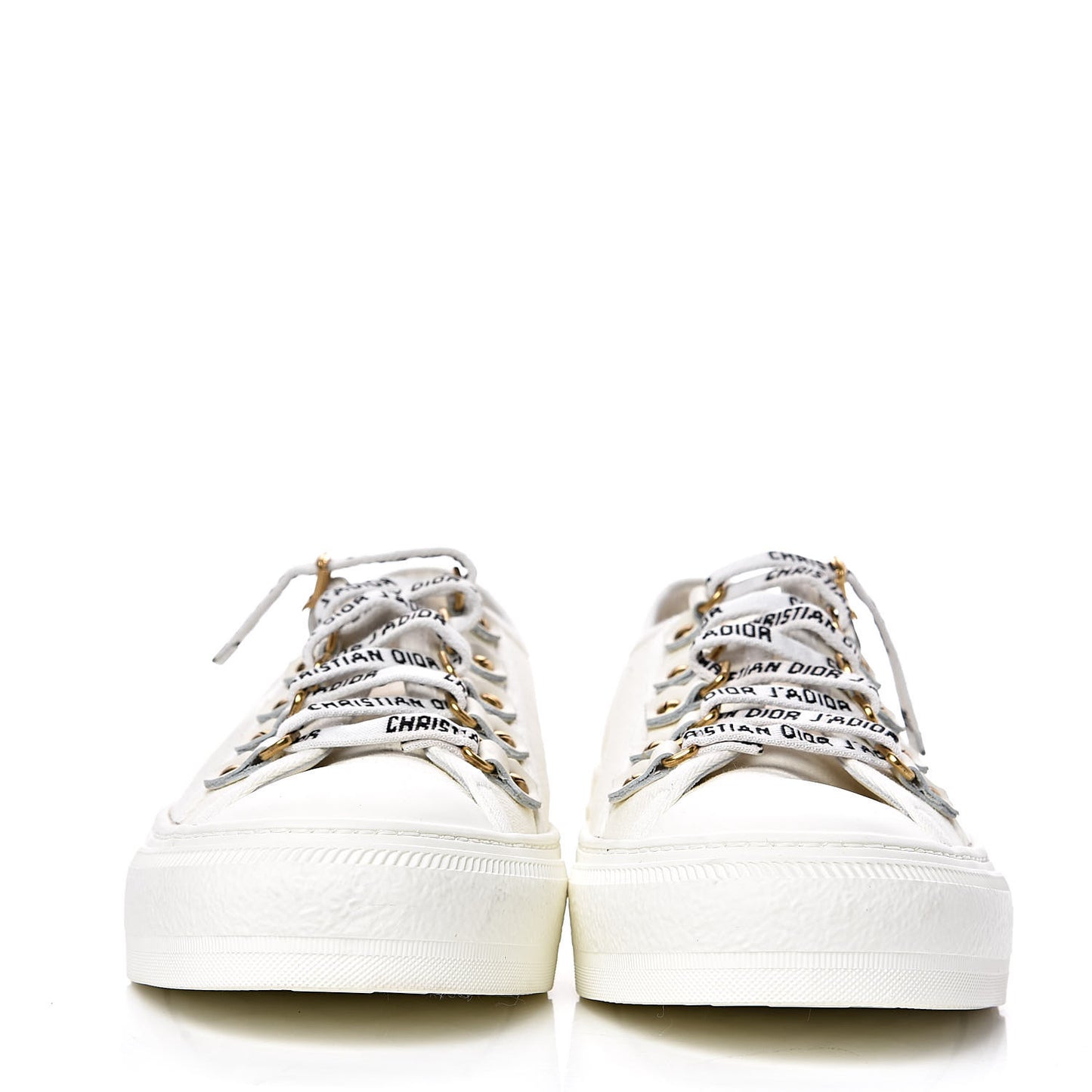 Canvas Walk'n Dior Low Top Sneakers 37.5 White