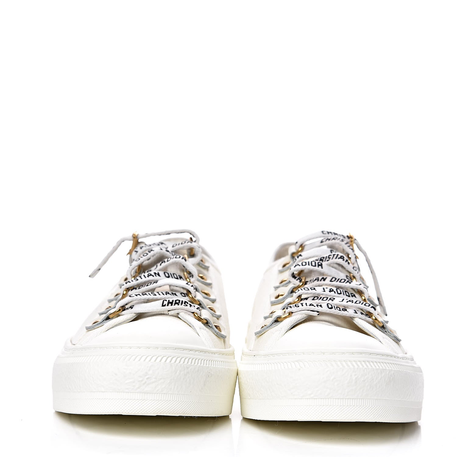 Christian Dior Canvas Walk'n Dior Low Top Sneakers 37.5 White 2 of 8