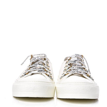Christian Dior Canvas Walk'n Dior Low Top Sneakers 37.5 White 2 of 8