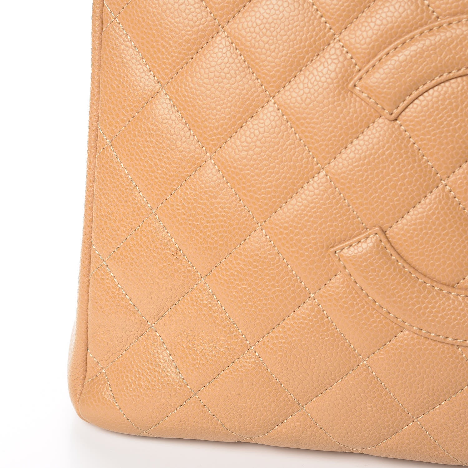 Chanel Caviar Quilted Grand Shopping Tote GST Beige 10 of 10