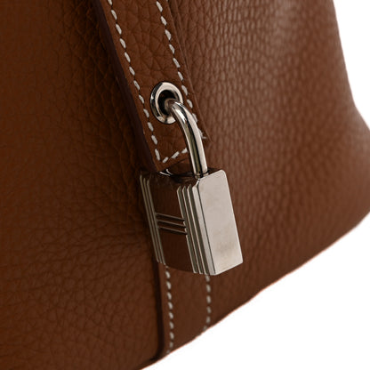 Hermes Taurillon Clemence Picotin Lock 22 MM Gold 11 of 14