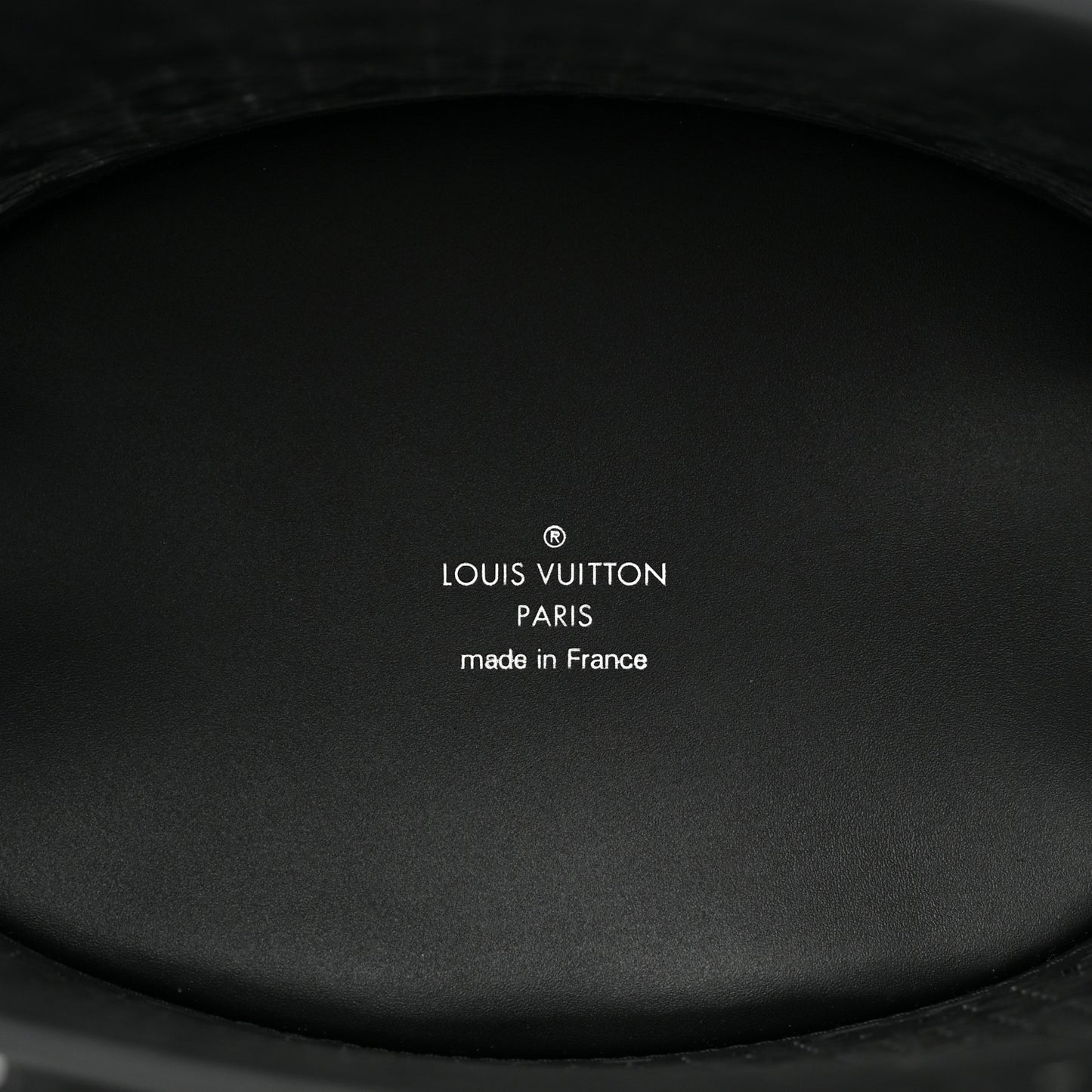 Patent Calfskin Laced Monogram Bucket PM Black