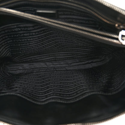 Prada Saffiano Travel Briefcase Black 6 of 11