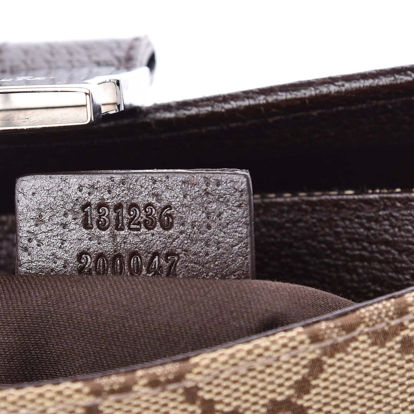 GG Monogram Buckle Belt Bag Dark Brown