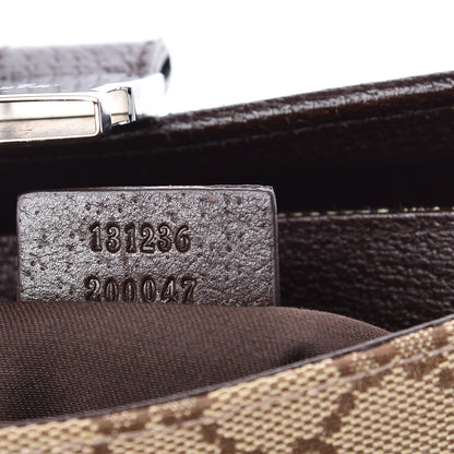 Gucci GG Monogram Buckle Belt Bag Dark Brown 9 of 9