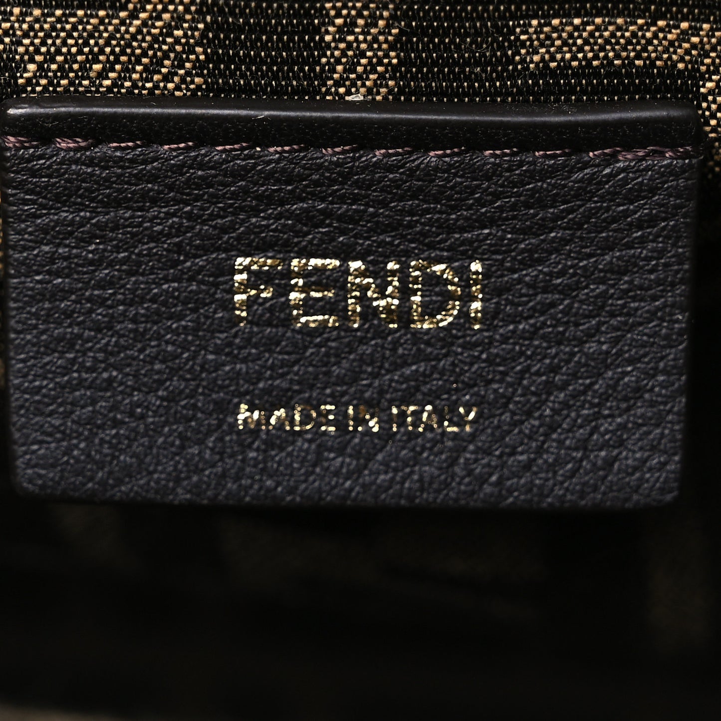 Denim Karligraphy Embroidered Medium Fendi First Blue