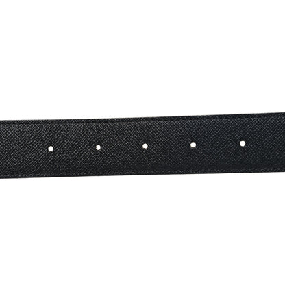 Louis Vuitton Calfskin Monogram 30mm LV Initiales Reversible Belt 85 34 Black 3 of 5