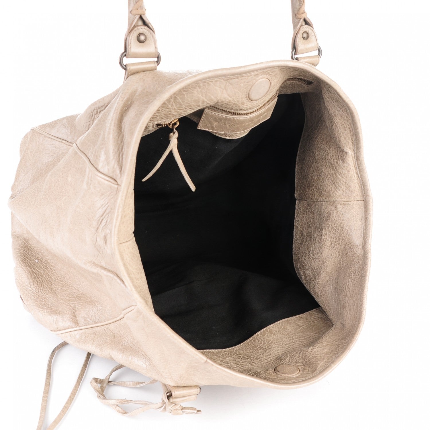 Balenciaga Agneau Classic Hardware Large Sunday Tote Papyrus 5 of 8