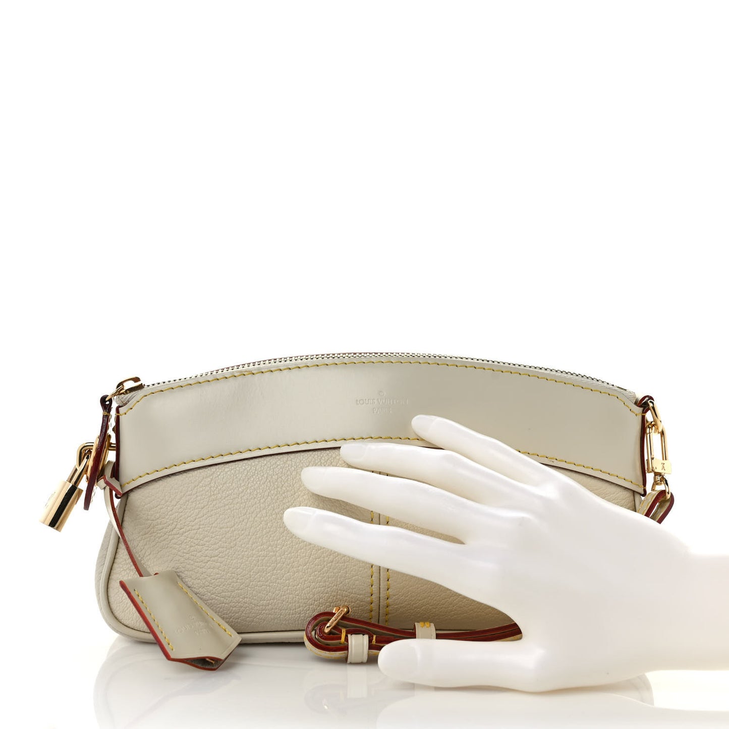 Suhali Lockit Clutch White