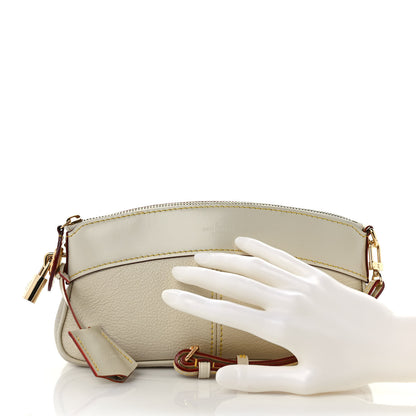 Louis Vuitton Suhali Lockit Clutch White 3 of 7