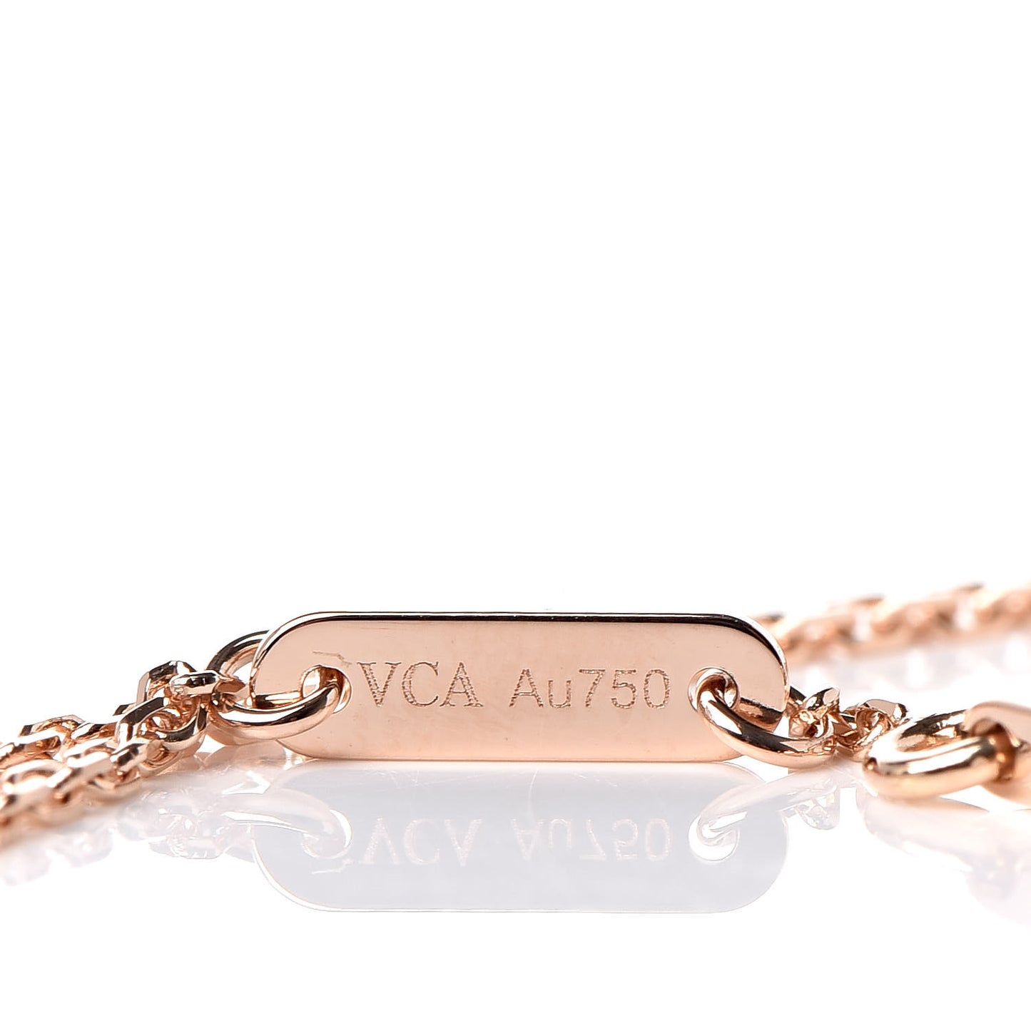 18K Rose Gold Carnelian Sweet Alhambra Bracelet
