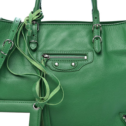 Balenciaga Veau Papier A6 Zip Around Tote Vert Trefle 15 of 15