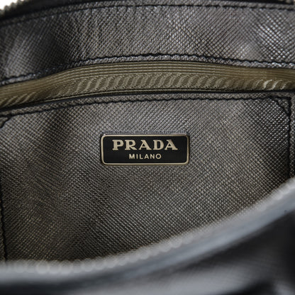 Prada Saffiano Lux Mini Promenade Tote Cromo 6 of 6