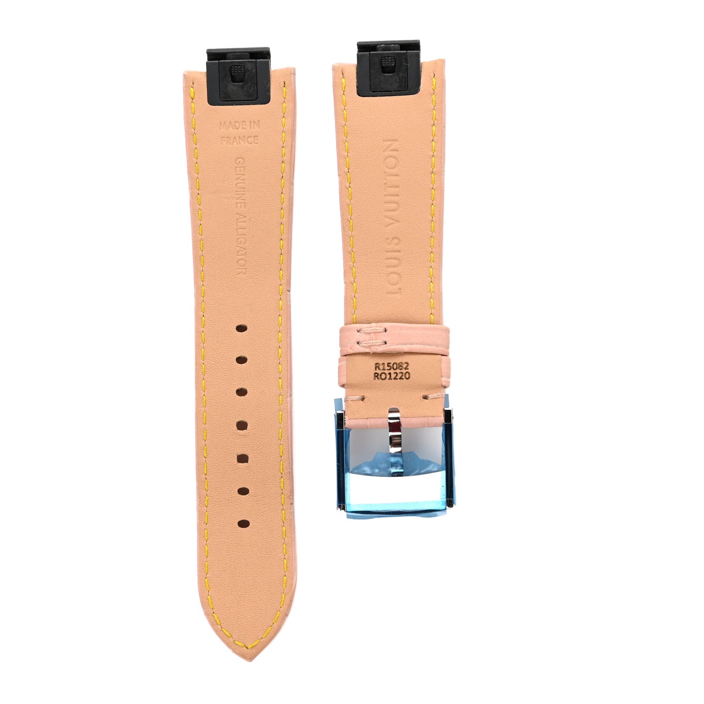 Alligator Tambour Watch Strap Pink