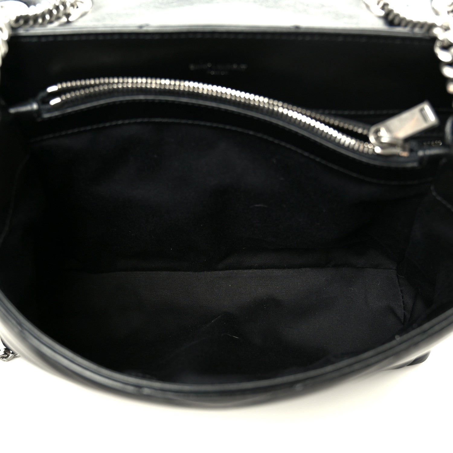 Saint Laurent Calfskin Y Quilted Monogram Medium Loulou Chain Satchel Black 8 of 21