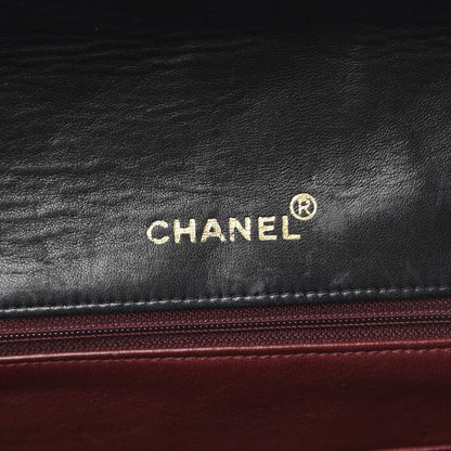 Chanel Lambskin Quilted XL Jumbo Single Flap Black 6 of 11