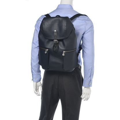 Louis Vuitton Utah Calfskin Canyon Backpack Blue Marine 2 of 11