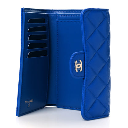 Chanel Caviar Quilted Medium Flap Wallet Blue 5 of 8