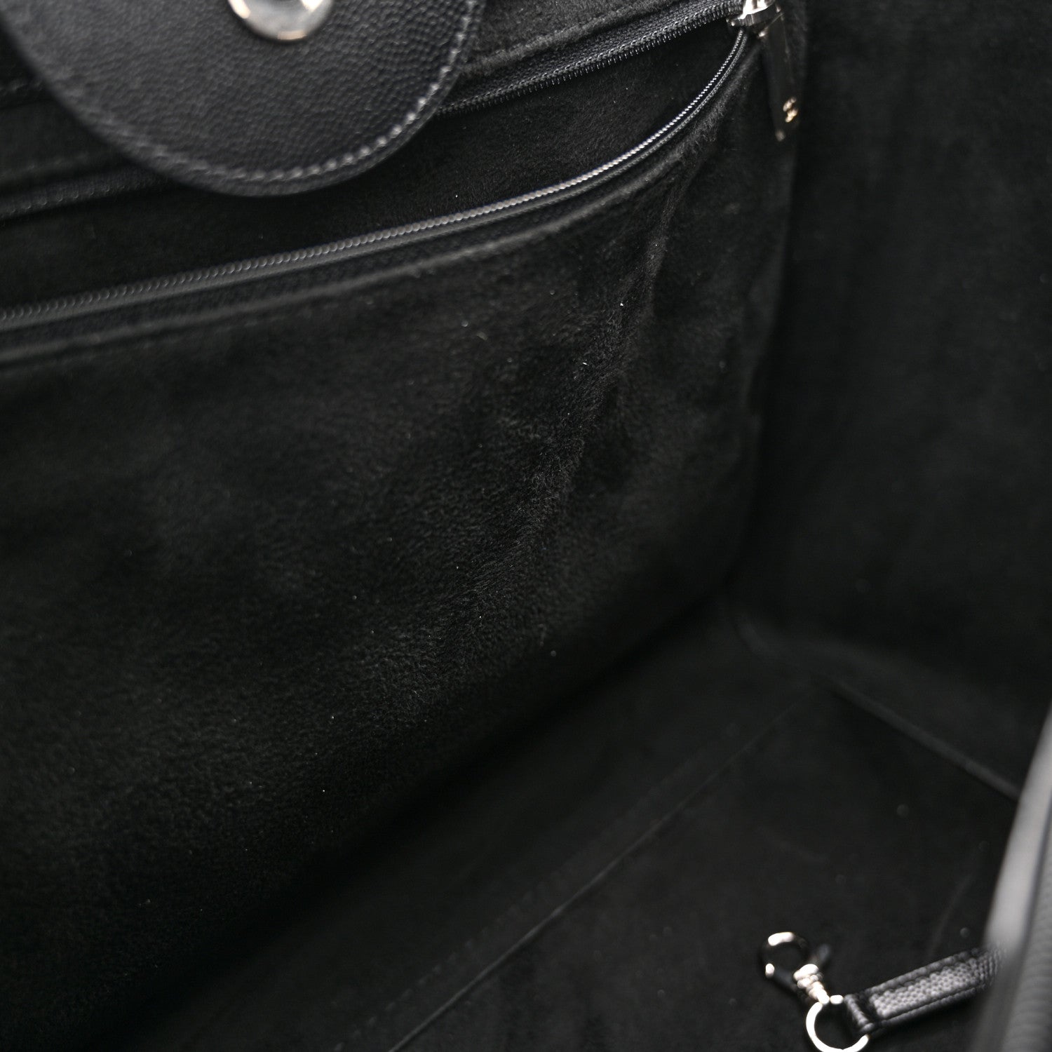 Chanel Caviar Small Studded Deauville Tote Black 12 of 13