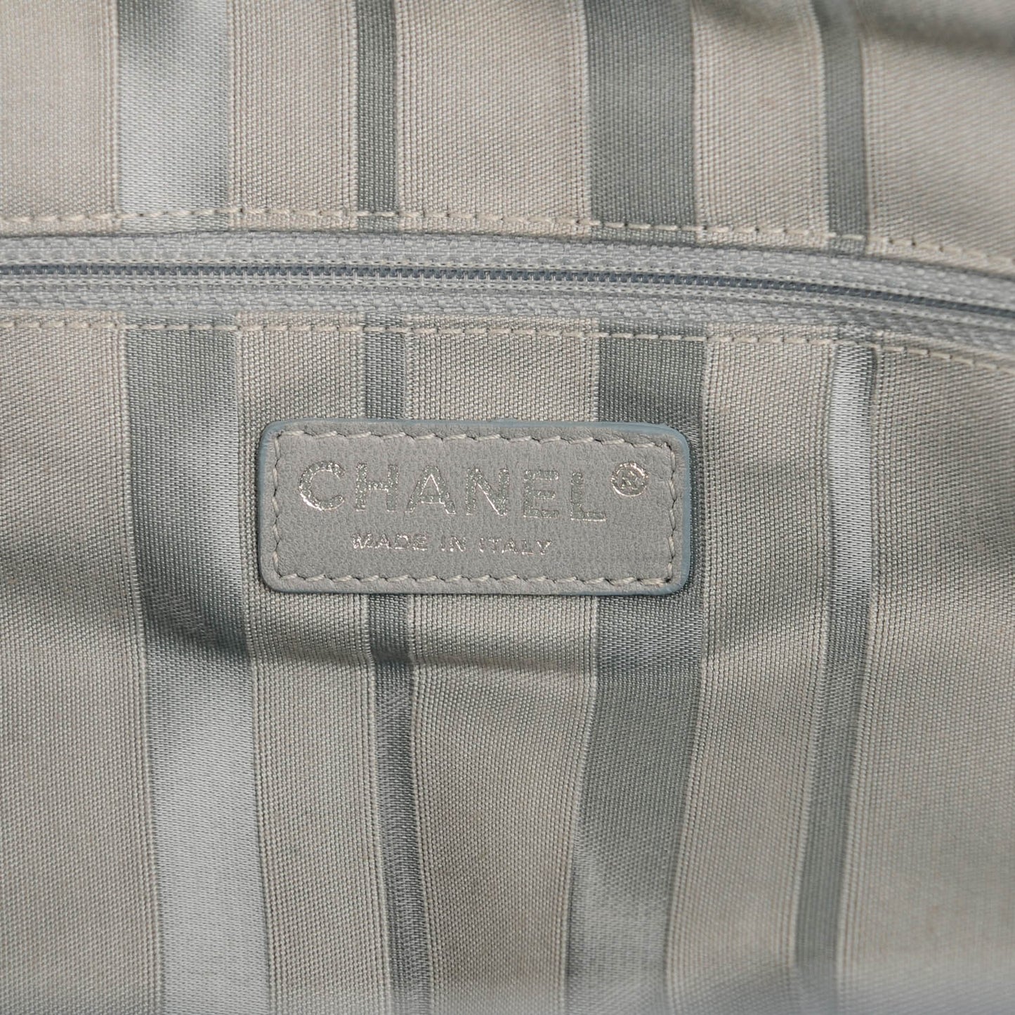 Denim Large CC Discus Tote Blue