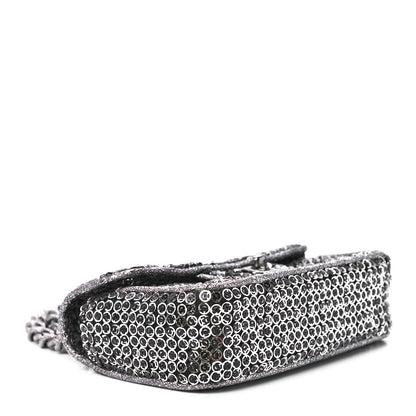 Chanel Sequin Micro Flap Dark Silver 4 of 13