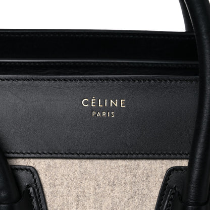 Celine Felt Smooth Calfskin Micro Tri-Color Micro Luggage Beige 7 of 19