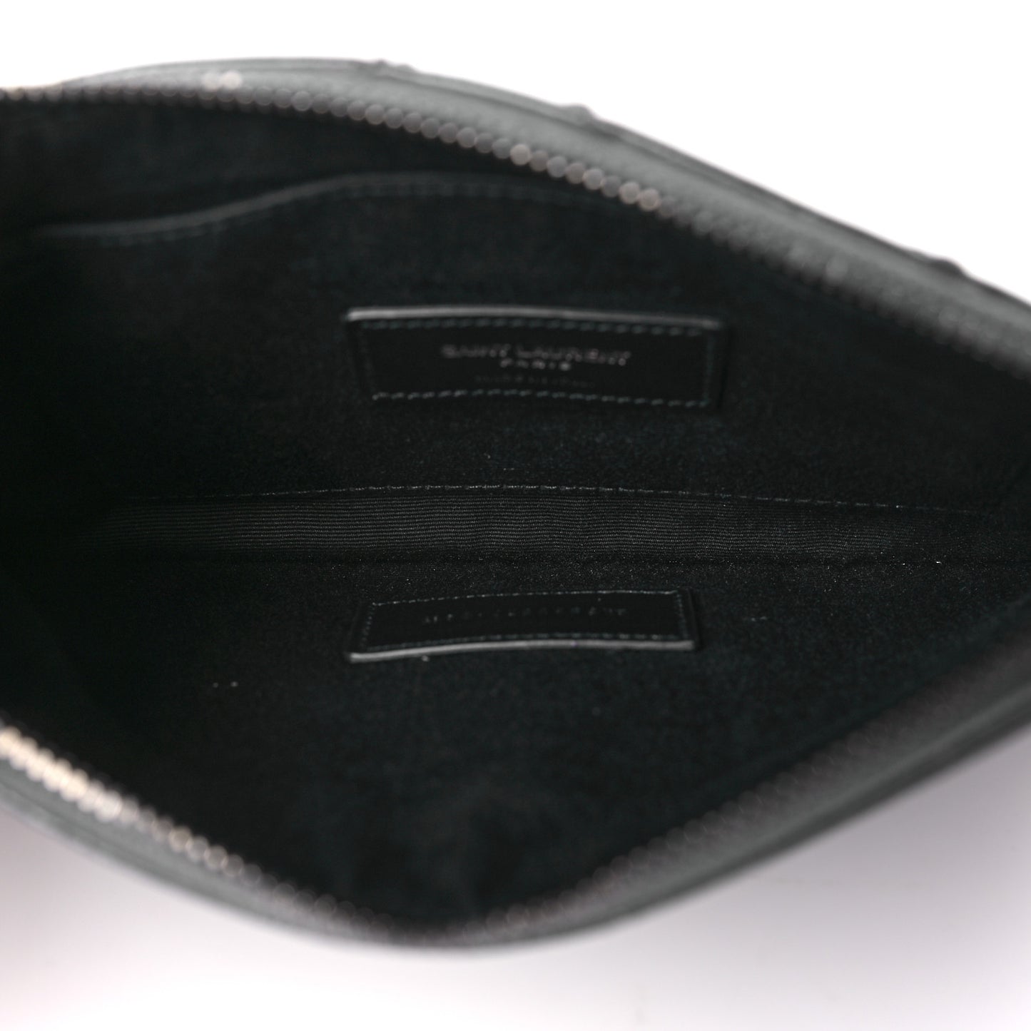 Crinkled Calfskin Matelasse Monogram Niki Bill Pouch Storm