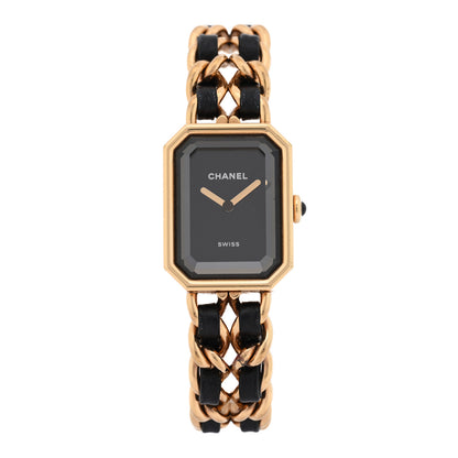 Chanel Stainless Steel Lambskin 20mm Chain Premiere Quartz Watch Gold M 1 of 4
