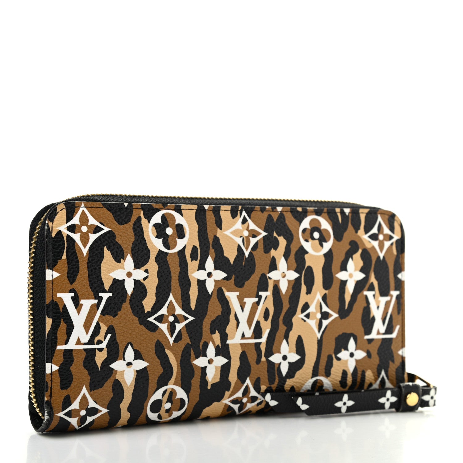 Louis Vuitton Monogram Giant Jungle Zippy Wallet Black 3 of 7