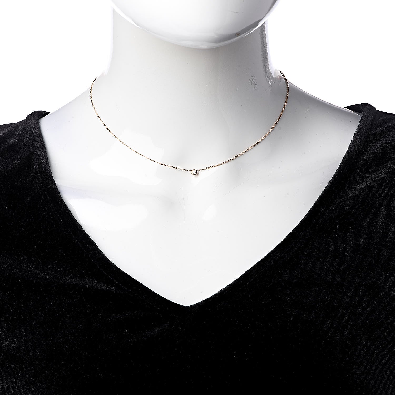 Cartier 18K Pink Gold Diamond XS D'Amour Pendant Necklace 2 of 6