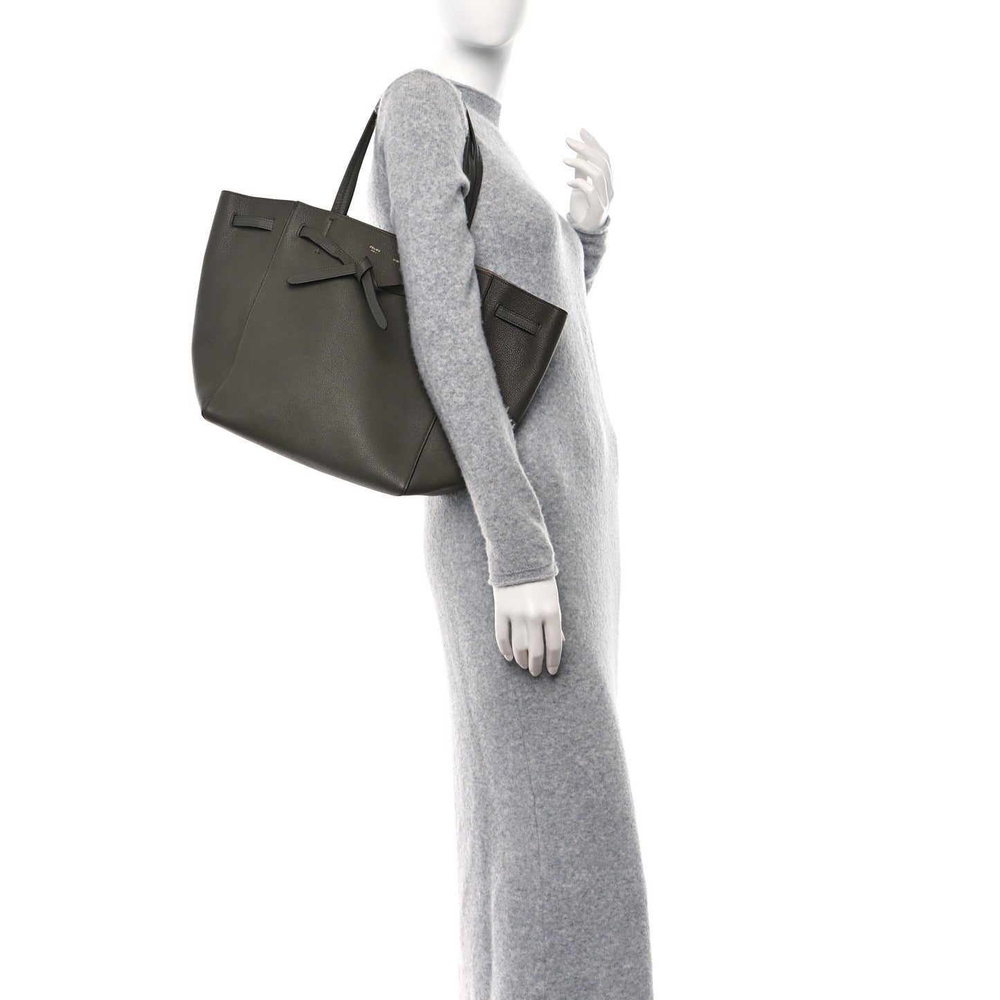 Soft Grained Calfskin Small Belt Cabas Phantom Taupe