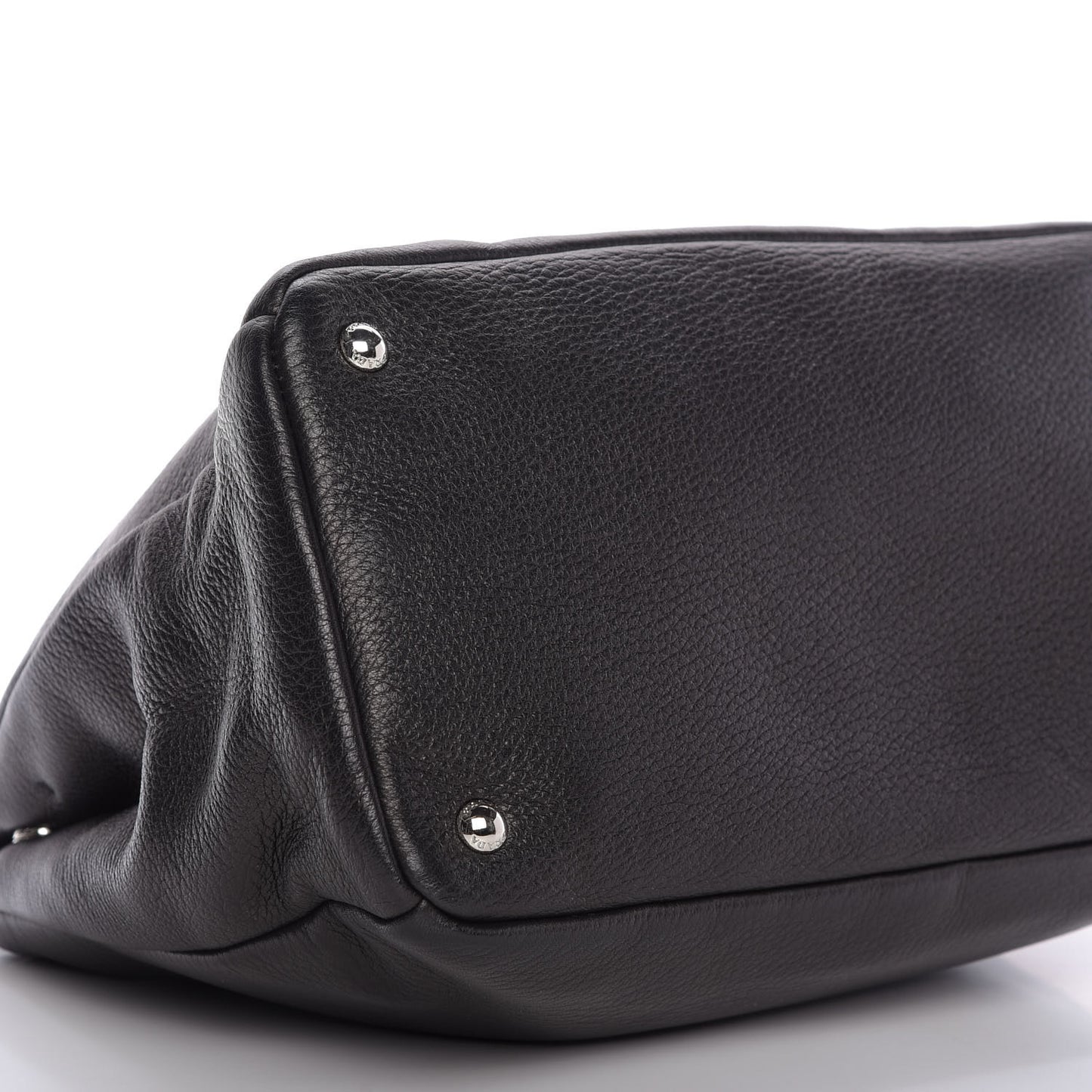 Cervo Deerskin Shopping Tote Black