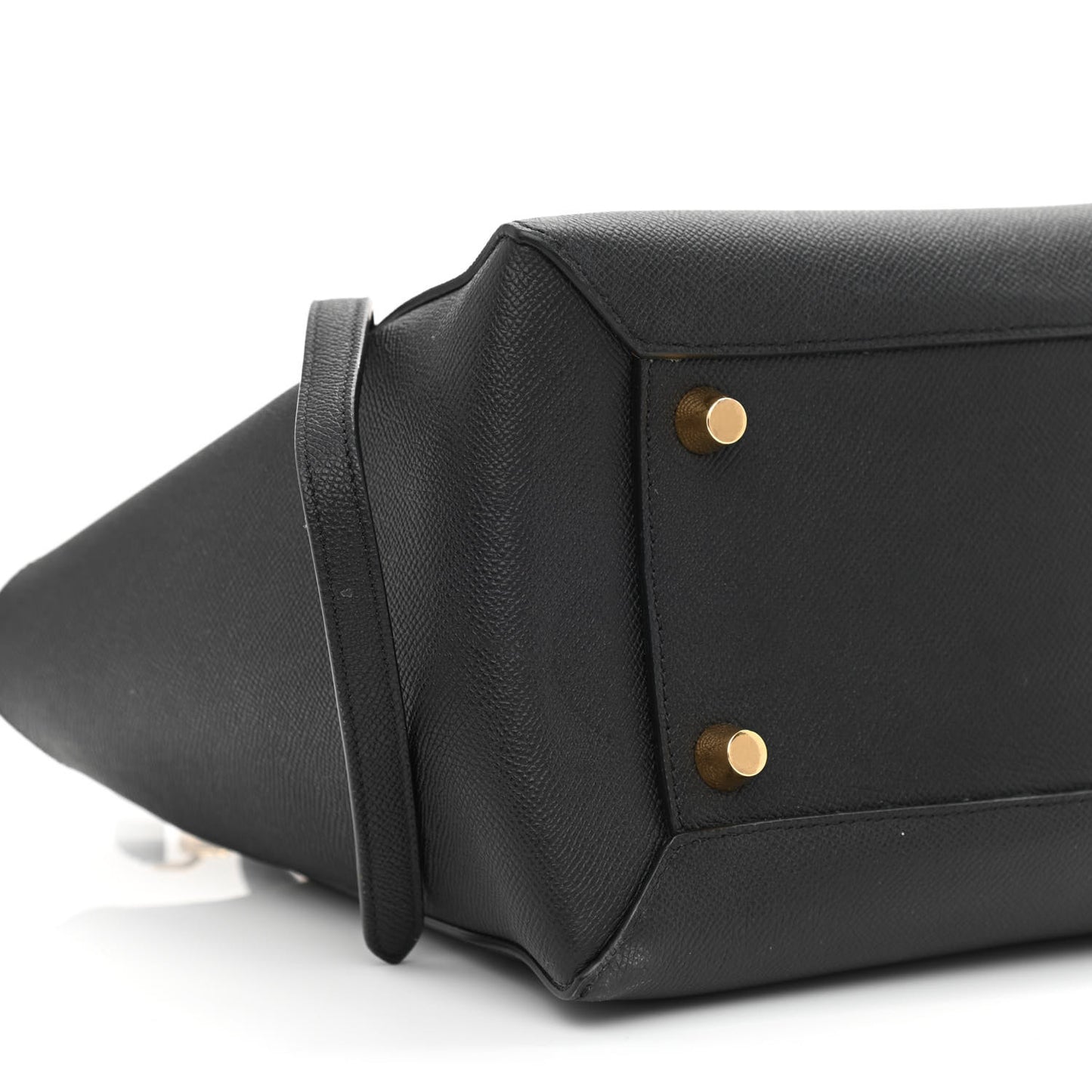Grained Calfskin Mini Belt Bag Black