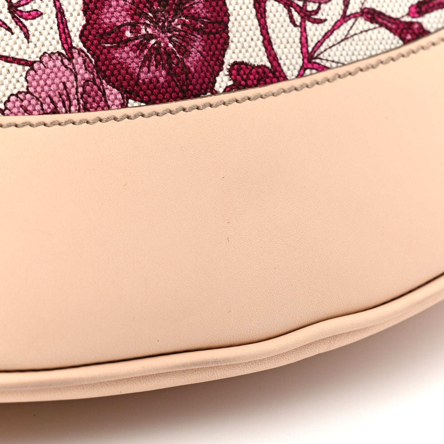 Canvas Floral Flora Peggy Bamboo Top Handle Hobo