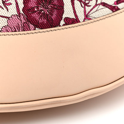 Gucci Canvas Floral Flora Peggy Bamboo Top Handle Hobo 8 of 12