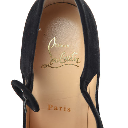 Christian Louboutin Veau Velours Miss Ellen 100 Pumps 36 Black 7 of 9