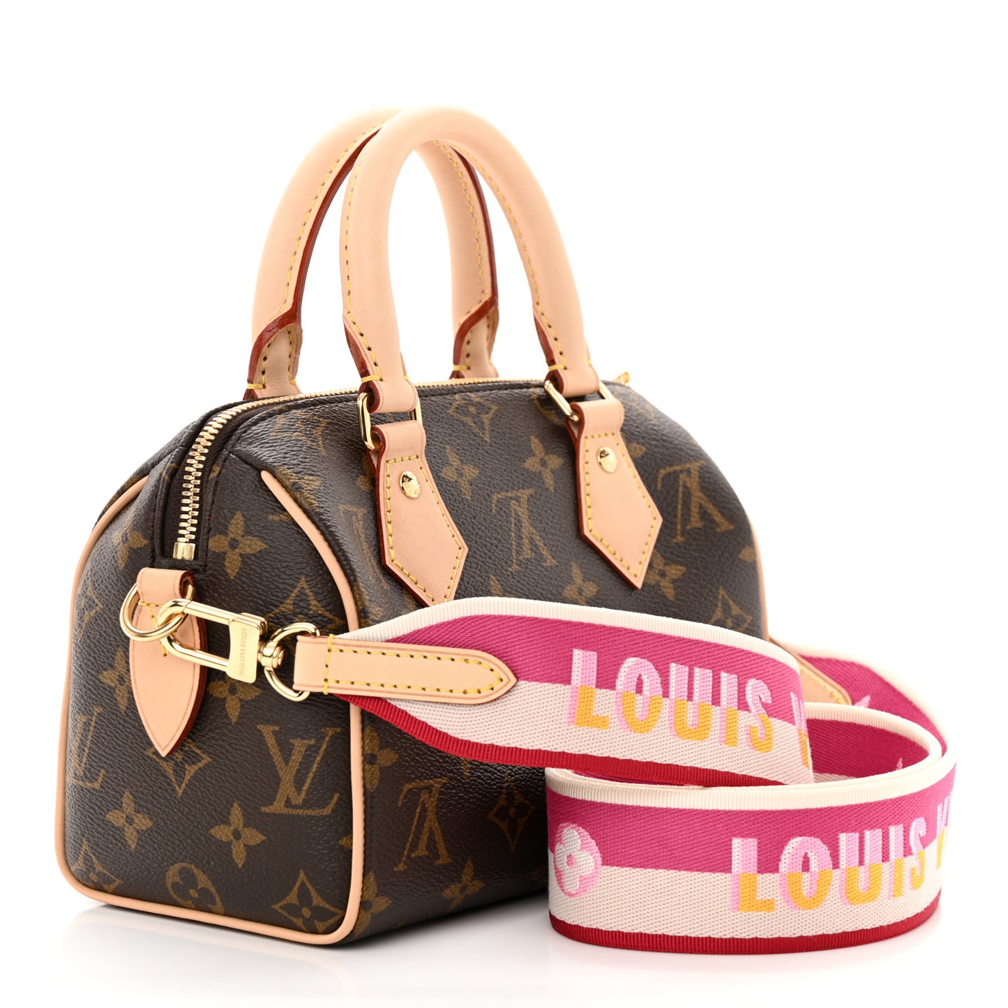 Monogram Speedy Bandouliere 20 Fuchsia