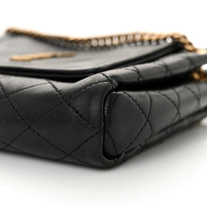 Saint Laurent Lambskin Quilted Monogram Mini Nolita Black 10 of 11