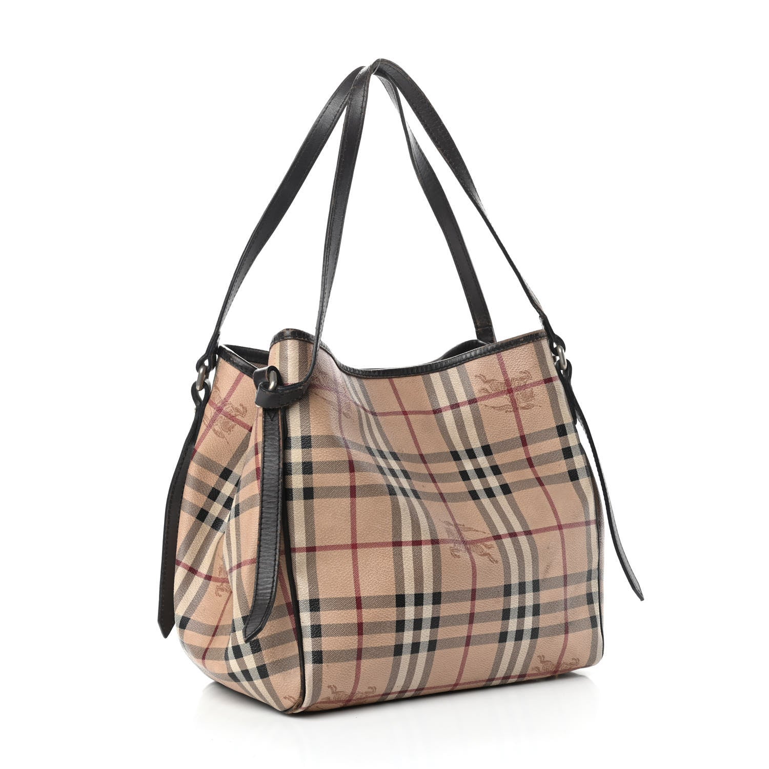 Burberry Haymarket Check Large Canterbury Tote Chocolate 3 of 9