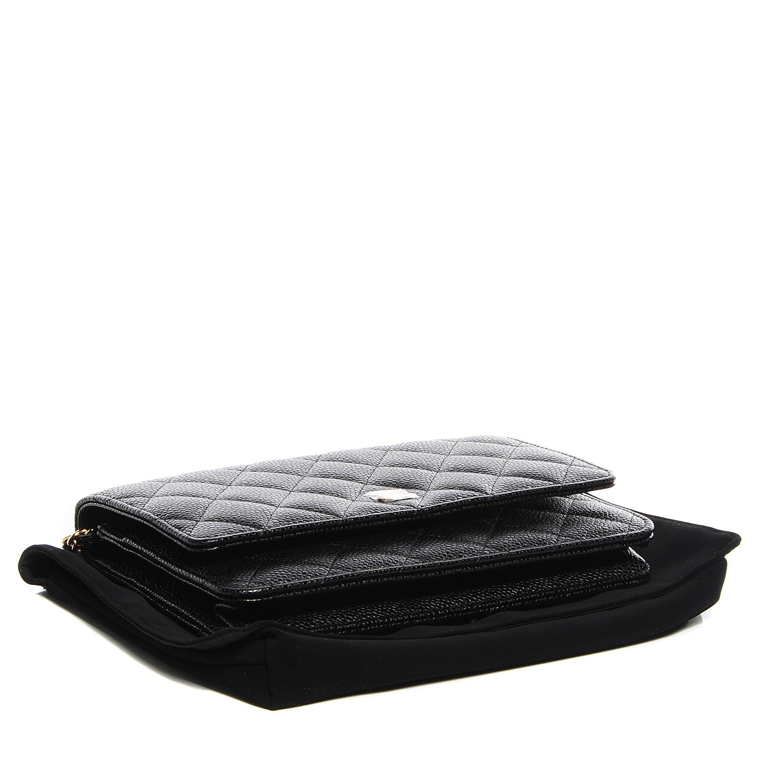 Chanel Caviar Quilted Wallet On Chain WOC Black 4 of 9