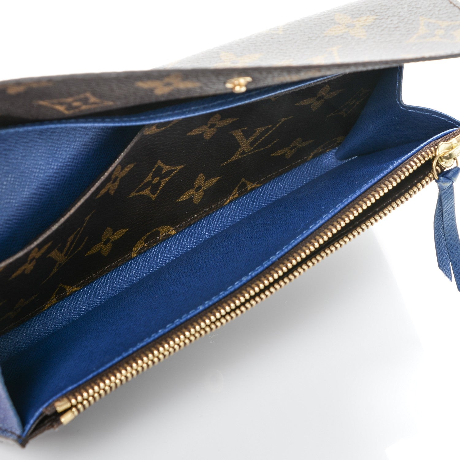 Louis Vuitton Monogram Emilie Wallet Blue 5 of 8